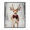 Stupell Industries Baby Reindeer with Red Nose Framed Giclee, design by Arlington Prints